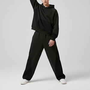 Chándal Deportivo de Dos Tonos para Hombre, de Alta Calidad, al por Mayor, Corte Regular, con Capucha, Estampado Personalizado, de Poliéster/Algodón, Cómodo - Product Image 5