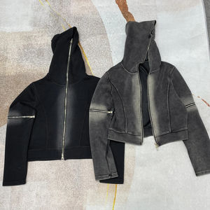 Sudaderas con capucha 100% algodón bordado sudaderas con capucha venta al por mayor calidad bordado sudaderas con capucha para hombre - Product Image 1