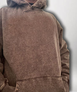 Vintage Acid Wash <b>Hoodie</b> Streetwear Distressed Oversized Heavyweight <b>Thick</b> Vintage Aged Sun Faded Acid Washed <b>Hoodie</b> <b>Men</b> - Product Image 3