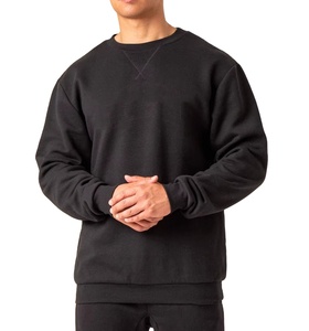Sweat-shirt Homme 100% Coton Tendance Couleur Unie Col Rond Respirant Léger Brodé Effet Délavé 2026 - Product Image 4