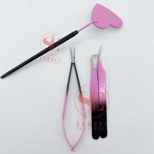 Nouvelle arrivée Extension de miroir personnalisable ton argent Double volume pince à cils ciseaux en acier inoxydable de haute qualité - Product Image 4