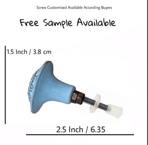 ที่มีคุณภาพสูงแบบโมร็อกโกแกะสลักมือจับตู้ลิ้นชักทำจากเซรามิกสำหรับตู้เสื้อผ้าห้องนอนอุตสาหกรรม - Product Image 3