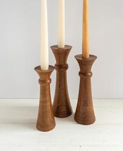 Portavelas de Madera de Estilo Creativo para Decoración del Hogar, Iluminación Interior y Exterior, Portavelas de Pilar Hecho a Medida para Bodas y Fiestas - Product Image 3