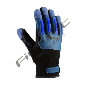 Guantes de seguridad de cuero para trabajo pesado Venta al por mayor Guantes mecánicos personalizados Entrenamiento táctico Ajuste cómodo Equipo de protección - Product Image 4