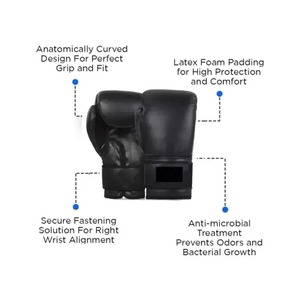 ถุงมือชกมวยหนังคุณภาพสูงสไตล์อินเทรนด์พร้อมทุกสีดีไซน์ล่าสุดและปรับแต่งโลโก้ได้ - Product Image 4