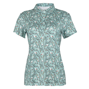 Polos de golf personalizados para mujer: Polos de secado rápido impresos por sublimación para tenis, diseño de logotipo personalizado, fabricación OEM - Product Image 2