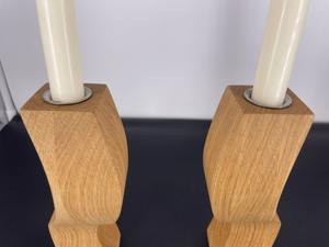 เชิงเทียนไม้ออกแบบโค้งสำหรับตกแต่งบ้านโต๊ะแสดงผลงานปาร์ตี้และตกแต่งมุมสบายทำด้วยมือจากอินเดีย - Product Image 3