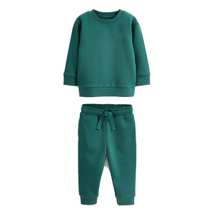 Conjunto de chándal de algodón suave para niños Sudadera con capucha de dos piezas y traje de Jogger para bebés y jóvenes - Product Image 4