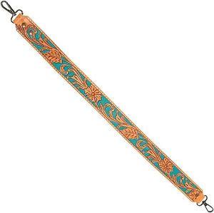 New Arrival Hand <b>Tooled</b> <b>Leather</b> Wristlet Key Fobs Embossed Floral Print <b>Leather</b> Key Rings <b>Tooled</b> <b>Leather</b> Accessories Key Straps - Product Image 5