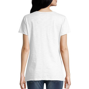 Venta al por mayor de Camisetas Personalizadas para mujer, camisetas de algodón gráficas unisex de talla grande, vestidos de camiseta de gran tamaño para mujer - Product Image 6