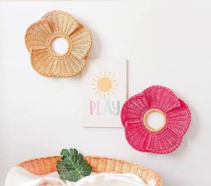 Decoración de Pared Multifuncional de Ratán Hecha a Mano, Ecológica, Minimalista, Móvil, para Aniversario - Product Image 2