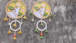 Colgante tradicional de vaca Pichwai para pared decorativa india y Puerta del hogar colgante boda Diwali Eid decoración regalo de inauguración de la casa - Product Image 3