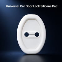 Couvre-loquet de porte de voiture en caoutchouc souple, ajustement universel, protection de serrure de porte, réduction du bruit, anti-collision, accessoire intérieur
