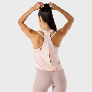 Camiseta sin mangas para mujer hecha a medida 2025, estilo informal de alta calidad, patrón sólido, último diseño, logotipo personalizado de talla grande, uso en el gimnasio de verano - Product Image 6