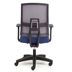 เก้าอี้สำนักงาน Ergonomic รุ่น M1084-03 พร้อมเบาะหุ้มผ้าสีน้ำเงินแบบ Nautical ฐานหมุนได้ พนักพิงตาข่าย - Product Image 2