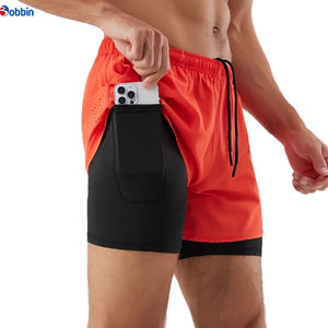 Short de sport 2 en 1 avec doublure plus longue, short personnalisé pour homme, short de course pour homme, short d'entraînement en plein air, short de jogging pour homme - Product Image 1