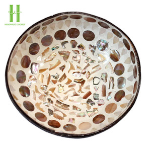 BEST SELLER Home Decorated Colored Coconut Shell <b>Bowl</b> Eco Friendly Painted Coconut <b>Snack</b> <b>Bowl</b> Handmade Dyed Storage - Product Image 3