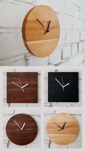 לתת הבית מונע קישוט הבית עץ שעון שולחן גדול עם לוחות שנה לסלון מטבח במשרד - Product Image 5