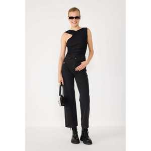 บอดี้สูทแบบเดรปทรงอสมมาตร - Product Image 2