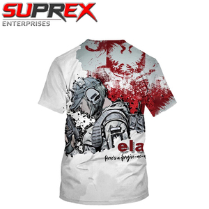 T-shirt en coton personnalisé pour homme, imprimé avec un logo sur le devant, manches courtes, style décontracté, streetwear, entièrement personnalisé, qualité supérieure - Product Image 6