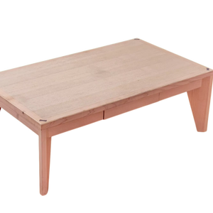 Table basse japonaise en bois Hinoki avec finition naturelle Meubles décoratifs de salon - Product Image 1