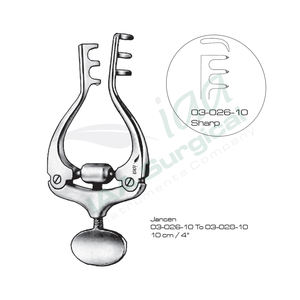Retractor autoajustable Jansen 3x3 con puntas afiladas y ciegas, tornillo de ajuste manual, acero alemán de alta calidad, para cirugía general - Product Image 4