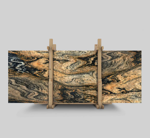 Natural Black Taurus Magma con vetas de oro Matriz de granito Losas de granito de titanio Black Fusion Cosmic Gold Granite - Product Image 5