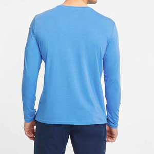 Nueva llegada última moda superventas Slim Fit camisa de manga larga para hombre en diferentes colores temporada de verano Camiseta de manga larga - Product Image 4