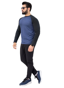 ชุดวอร์ม2ชิ้นสำหรับผู้ชายชุดออกกำลังกายแขนสั้นพร้อมเสื้อยืดและกางเกงขาสั้นสำหรับออกกำลังกายในยิมฟิตเนส - Product Image 3