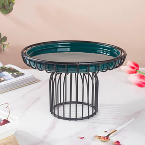 Hotel and Restaurant Aesthetic <b>Cake</b> <b>Server</b> Dessert Serving Rack With Dome Lid Multipurpose Usage Kitchenware <b>Cake</b> Stand - Product Image 5