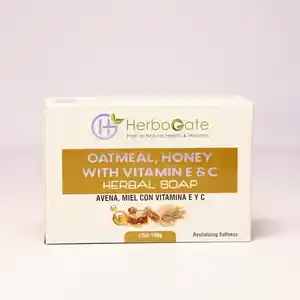 Havermout + Honing + Vitamine E Kruidenzeep Is 100% Natuurlijke Zeep Gemaakt Met Authentieke Natuurlijke En Essentiële Oliën En Natuurlijk Ingrediënt