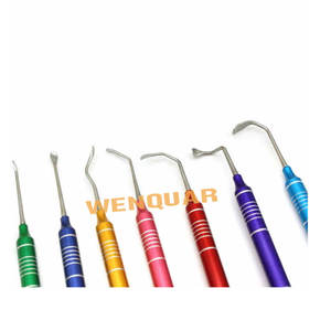 Kit de Elevadores para Levantamiento de Senos Dentales, 7 Piezas, Manual, Acero Inoxidable, Doble Extremo, Herramientas Quirúrgicas, Certificado CE, Fabricado por Wenquar Surgical - Product Image 5