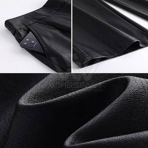 OEM Prix de gros Pantalon en cuir pour femmes Meilleure vente Hiver Dernière conception avec taille moyenne et devant plat - Product Image 6