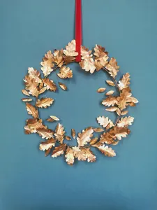 Cintre de couronne en métal de couleur de qualité de luxe élégant pour le décor de porte d'hôtel d'Homer cintre de couronne en métal à prix bon marché de vente élevé - Product Image 2