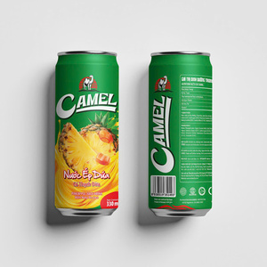 Boissons au jus d'ananas avec pulpe 330ml Saveur originale Boisson gazeuse Fournisseur principal A&B Vietnam OEM ODM Marque privée - Product Image 1