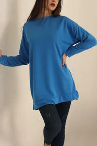 Nueva sudadera para mujer, jersey con hombros caídos, sudadera para mujer en diferentes estilos, sudadera con logotipo personalizado para mujer - Product Image 4