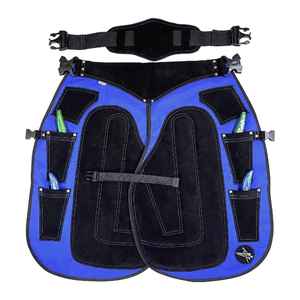 Delantal de herrador de cuero de primera calidad, 4 bolsillos para cuchillos, fácil de usar, delantal de herrador para herraduras de caballos, delantal de herrador de cuero - Product Image 3