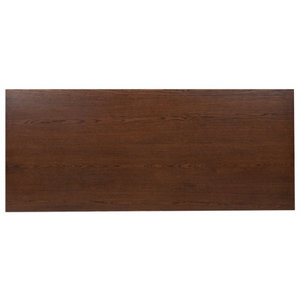 Bureau de travail DESK-0019, poste de travail informatique rectangulaire avec structure métallique pour cadres et managers - Product Image 5