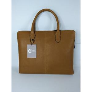 กระเป๋าแล็ปท็อปธุรกิจแฟชั่นแบบสั่งทำกระเป๋าถือคู่หนังแท้สำหรับใช้ในสำนักงานทุกวันกระเป๋าแล็ปท็อปสีน้ำตาล - Product Image 1