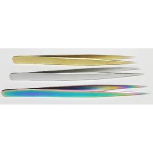 Pince à cils pointue en acier inoxydable multicolore avec logo personnalisé - Product Image 2