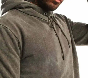 Ropa de calle para hombre, chándal lavado con ácido de talla grande, elegante, con capucha, diamantes de imitación, alta calidad, ligero, 100% algodón, llegada de invierno - Product Image 5