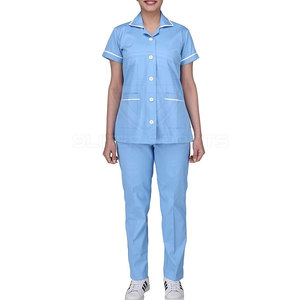 Conjuntos de Enfermería de secado rápido al por mayor, nuevo estilo, diseño de cordón, tela de lona, uniformes de hospital para venta en línea - Product Image 1