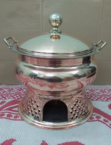 Último plato de frotamiento de Metal de acero inoxidable hecho a mano tradicional elegante mesa clásica para restaurante al por mayor - Product Image 6