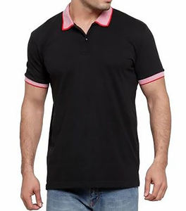 Chemise à manches courtes décontractée de couleur unie pour hommes 100% coton tricoté respirant Service OEM Logo personnalisé manches gauche - Product Image 4