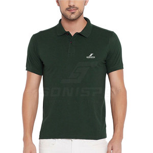 Tùy Chỉnh Thiết Kế Người Đàn Ông Của Cho Polo T-Shirt 100% Cotton Thoáng Khí Ngắn Tay Áo Chống-Nhăn Mô Hình Rắn Màu Sắc Đơn Giản Made Pakistan - Product Image 1