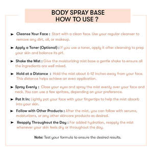 Base de spray corporel hydratant bio prête à l'emploi avec fonction de traitement de l'acné - Product Image 5