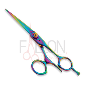 Ciseaux de coiffure professionnels en titane, ciseaux de barbier en acier inoxydable, ciseaux de coiffure personnalisés avec logo pour la vente en gros - Product Image 4