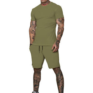 Tenue de sport courte à imprimé décontracté pour homme, ensemble t-shirt et short de Offre Spéciale à séchage rapide et à bas quantité minimale de commande - Product Image 6