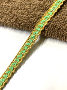 Costura GIMP oro trenzado TRIM 25mm encaje para bufanda Carnaval y prendas católicas lurex tatting TRIM ofertas en venta al por mayor - Product Image 3
