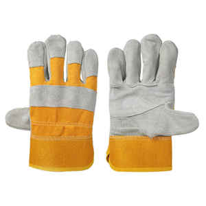 Customized Anti-Heat Top Quality Cow Split Leather Working <b>Gloves</b> Hand Protective Hot Sale Fireproof <b>Rigger</b> Safety Work <b>Gloves</b> - Product Image 1
